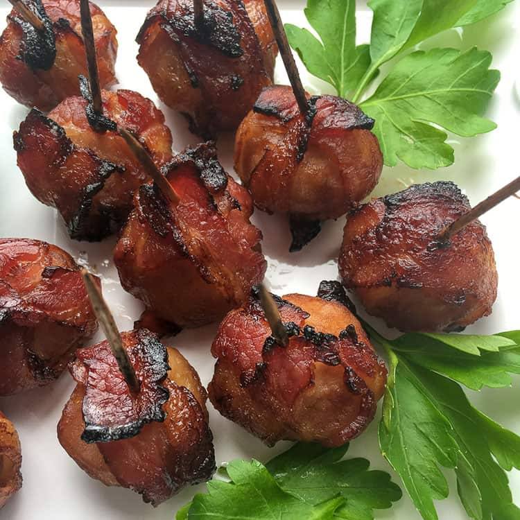Image for Bacon Water Chestnuts with Spicy Mustard Dip