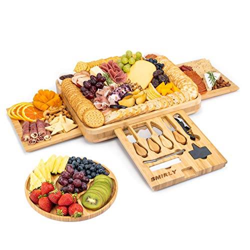 Image for Bamboo Cheese Board and Knife Set