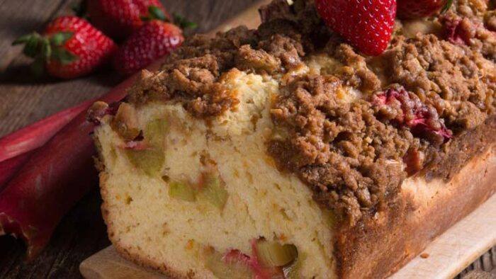easy rhubarb cake recipe. This Apple Rhubarb Cake is so easy to make and absolutely delicious. You'll be really happy with the end result! This is a great way to use up rhubarb.