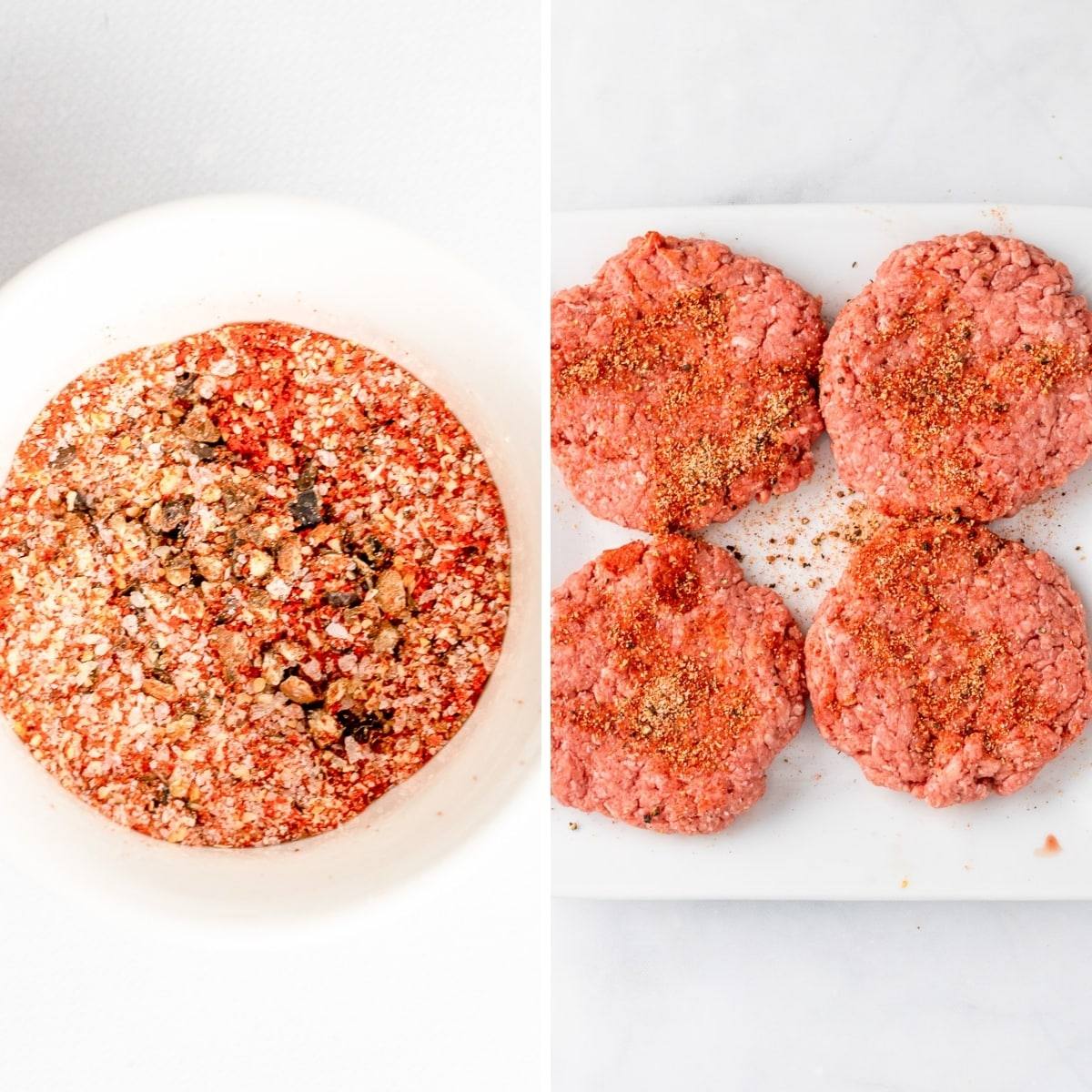how to make best burger seasoning collage