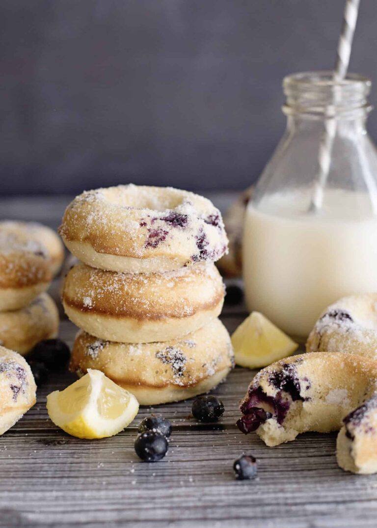 Blueberry Lemon Buttermilk Donuts - A Perfect Breakfast Treat