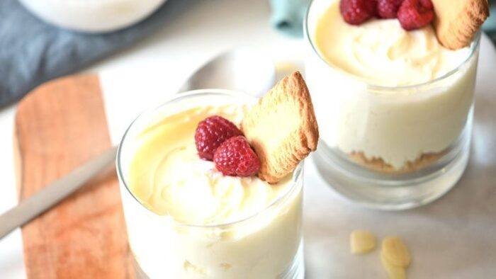 You'll love this simple Cheesecake Pudding recipe with from scratch ingredients so you know what you're eating. Make this sweet dessert up and top with berries for a fast dessert idea.