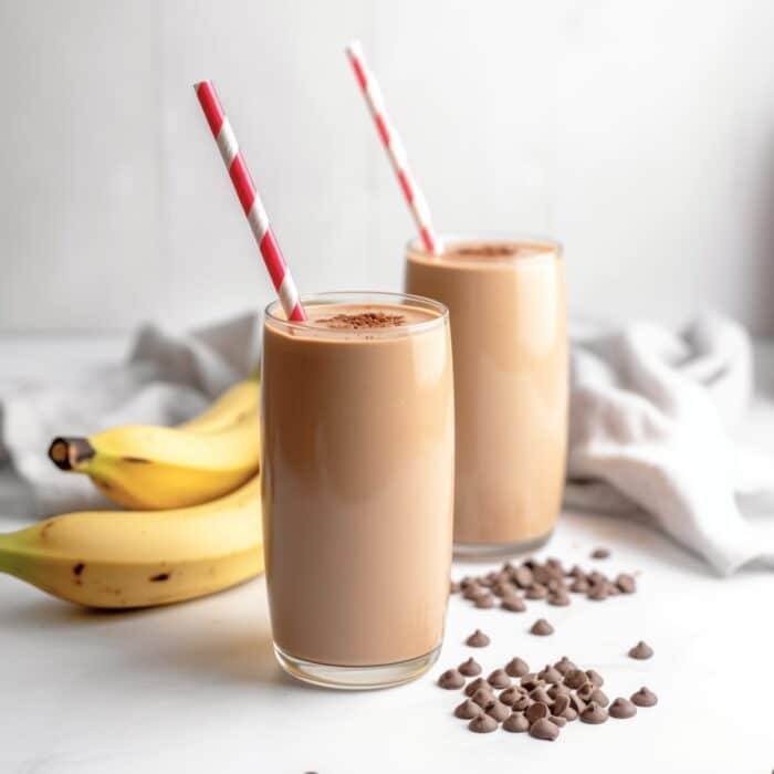 chocolate peanut butter banana smoothie