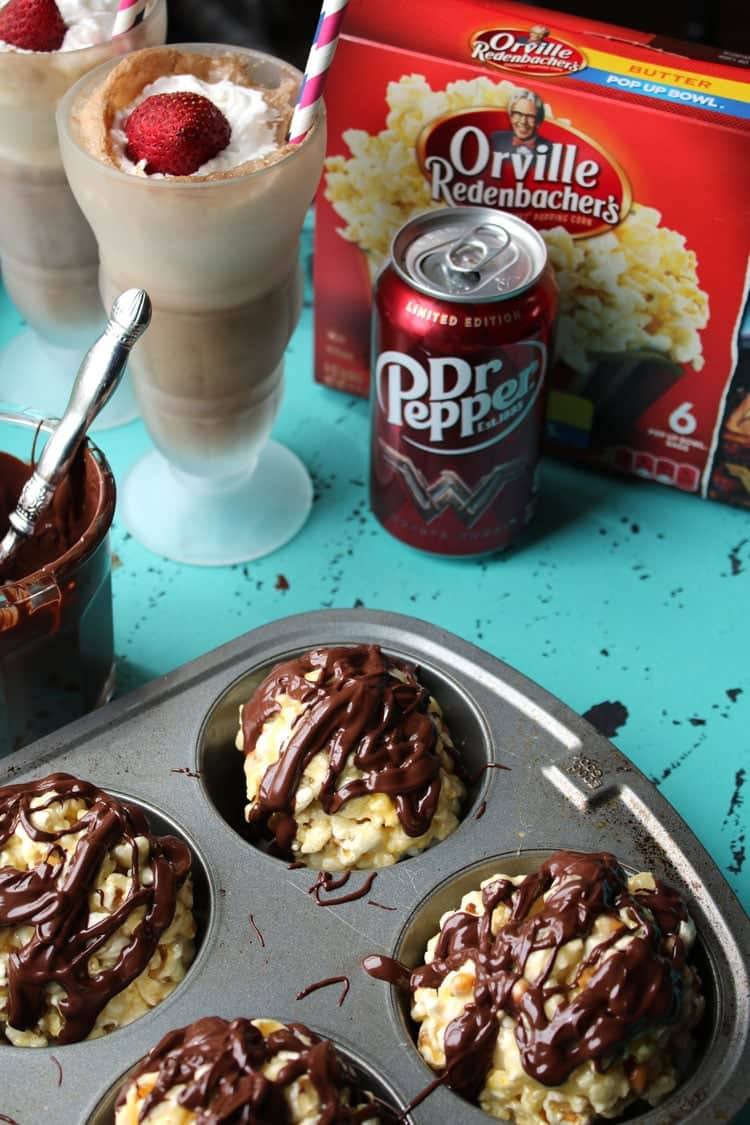 Wonder Woman Movie, Chocolate Popcorn Balls and Ice Cream Floats
