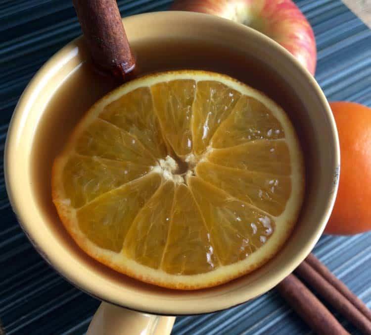 mulled cider in mug