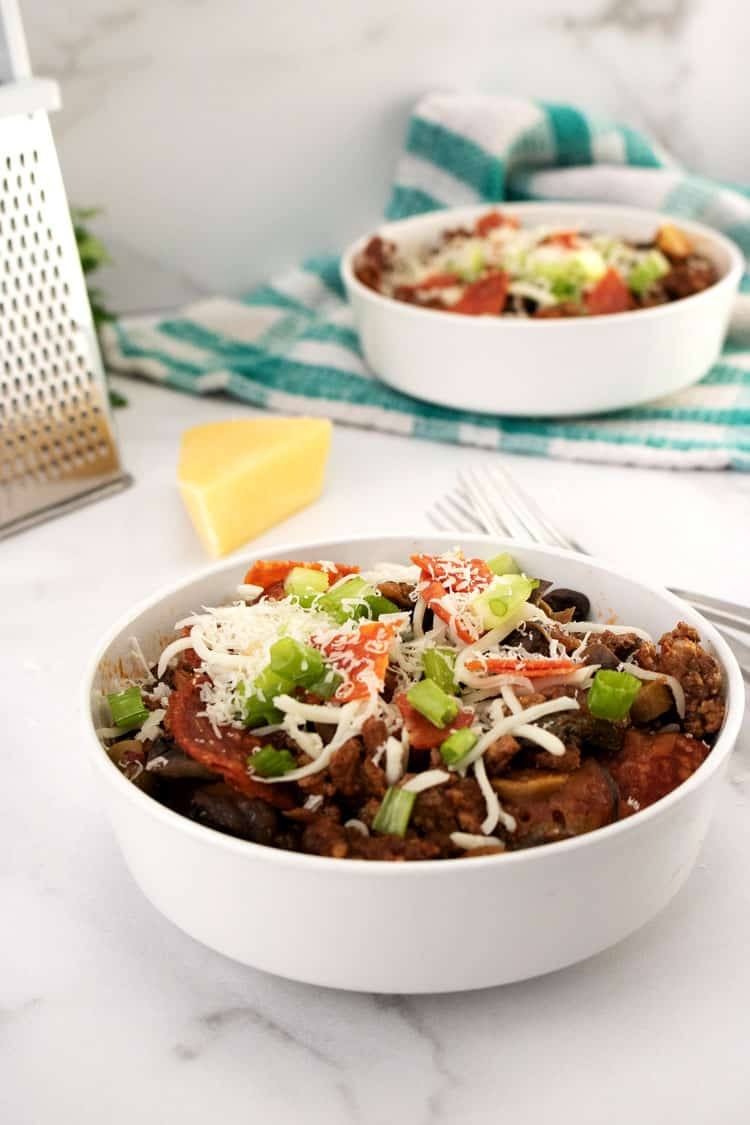 Crustless Pizza Recipe - Low Carb Slow Cooker Recipe
