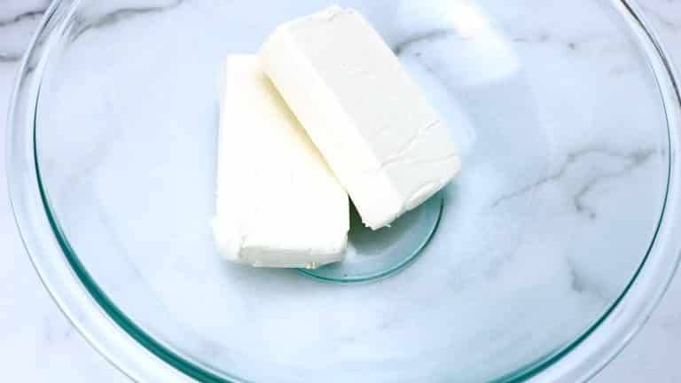 cream cheese in bowl