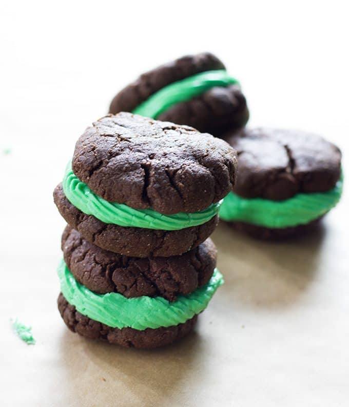 homemade mint oreos