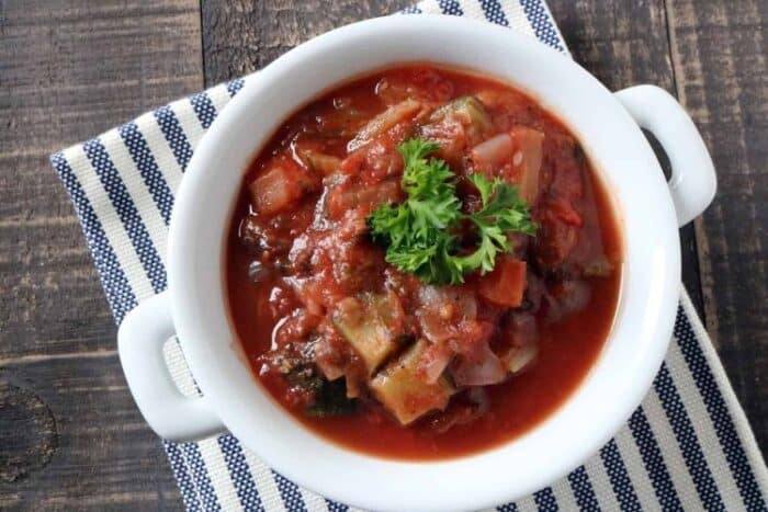 Instant Pot Eggplant Caponata Appetizer