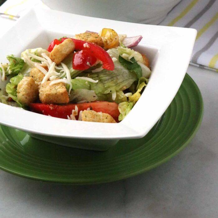 Italian Salad Recipe with Homemade Italian Dressing