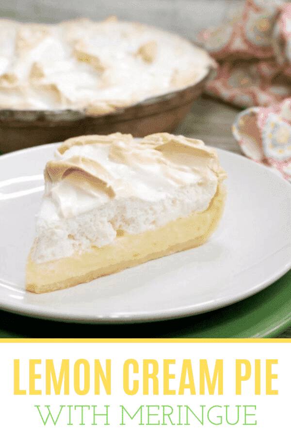 lemon pie on white plate
