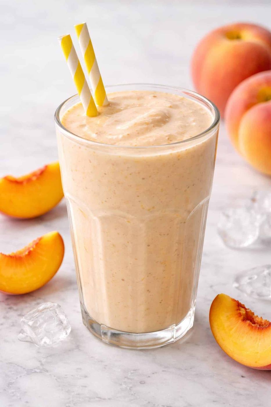 peach milkshake
