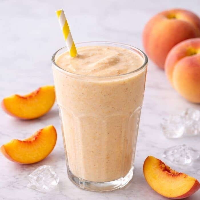 peach milkshake
