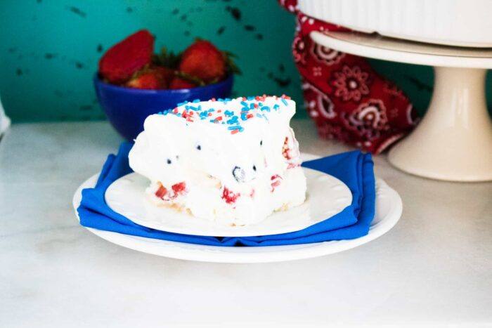 Red White & Blue Dessert Lasagna