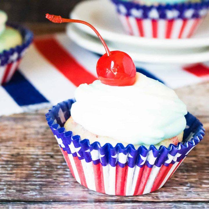 Image for Fun and Festive 4th of July Patriotic Poke Cupcakes
