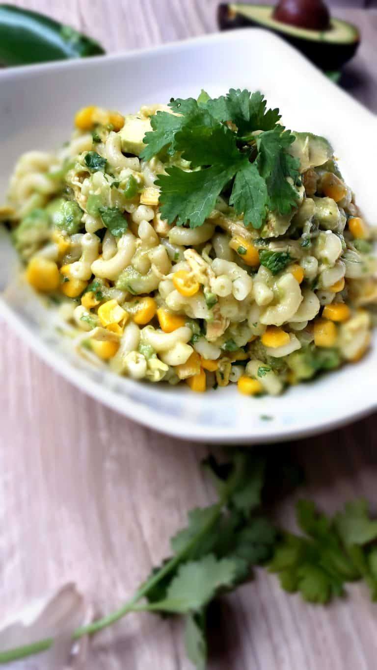 Salsa Verde Mexican Pasta Salad