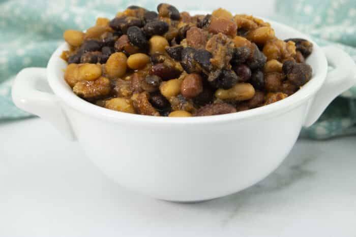Slow Cooker Baked Beans with Video