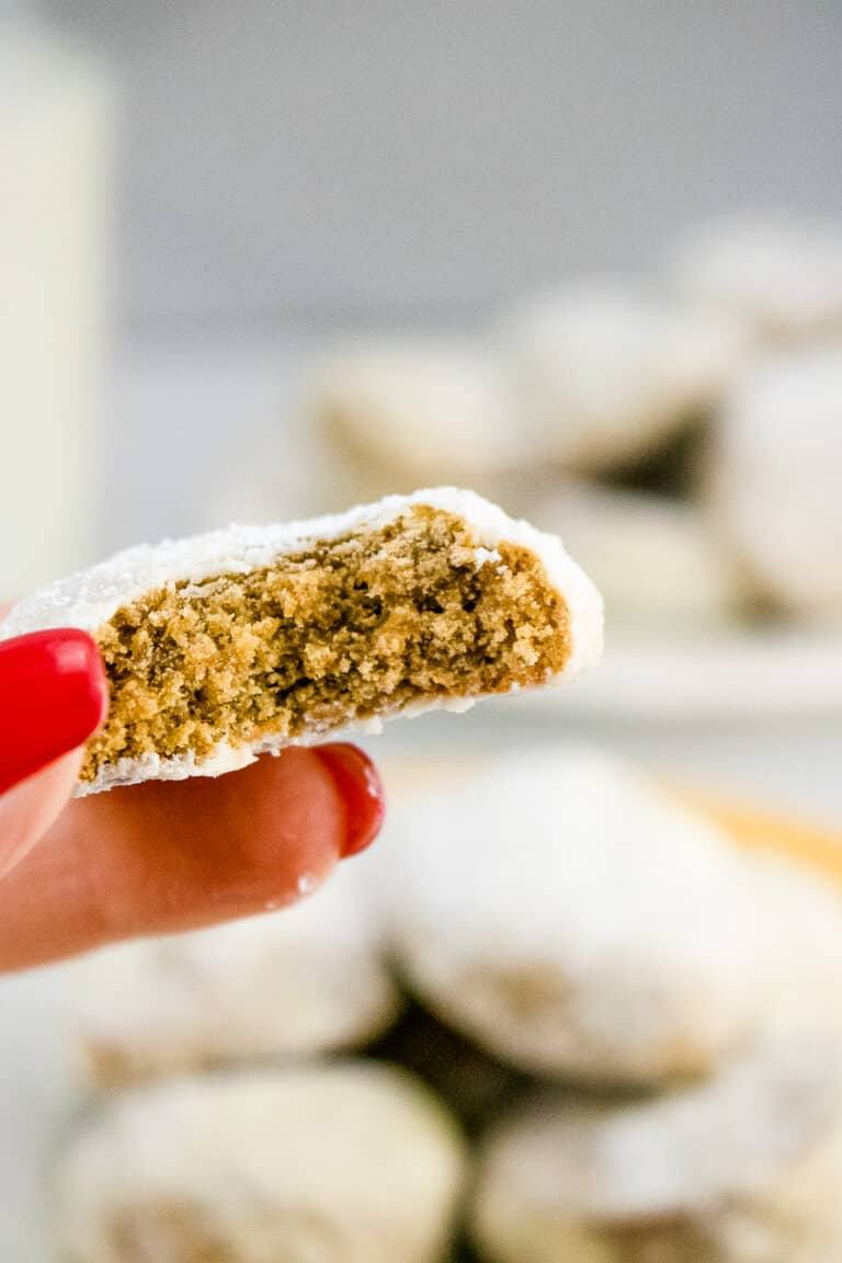 Spice Cookies with Powdered Sugar