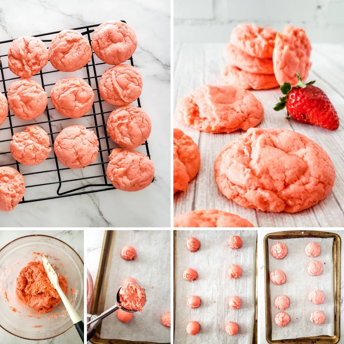 strawberry cake mix cookies