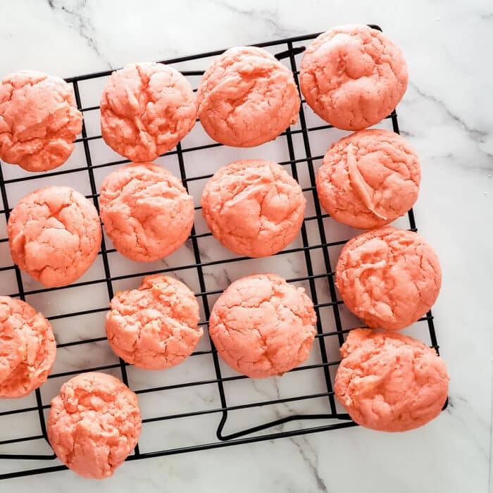 strawberry cake mix cookies