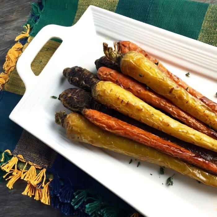 roasted tri clor carrots