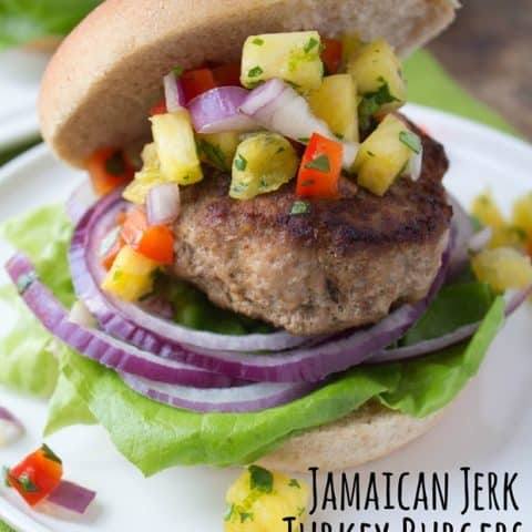 Image for Jamaican Jerk Turkey Burgers with Pineapple Salsa