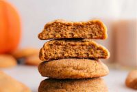 Soft & Chewy Pumpkin Snickerdoodle Cookies