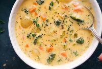 Velvety Broccoli Cheddar Potato Soup