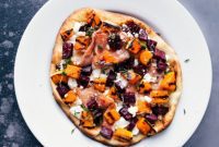 Roasted Beet and Goat Cheese Flatbread