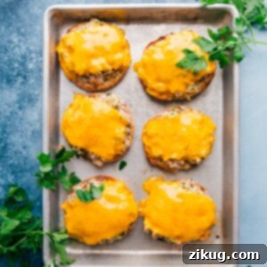 Tuna Melts served hot on English muffins with melted cheese