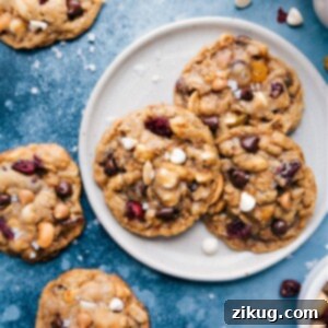 Finished Trail Mix Cookies