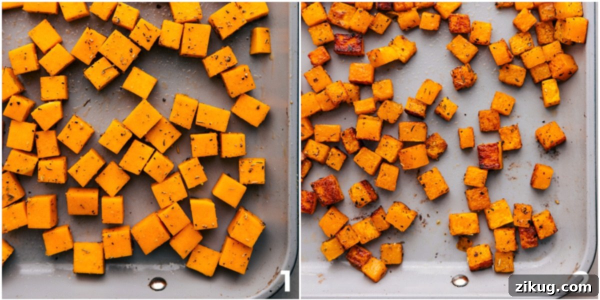 How To Roast Butternut Squash Perfectly Roast the butternut squash on a sheet pan for this butternut squash pasta, ensuring even caramelization.