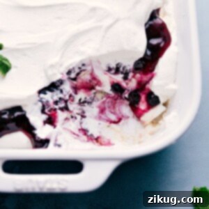 Blueberry Trifle dessert