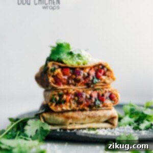 Delicious BBQ Chicken Wraps in a recipe card thumbnail.