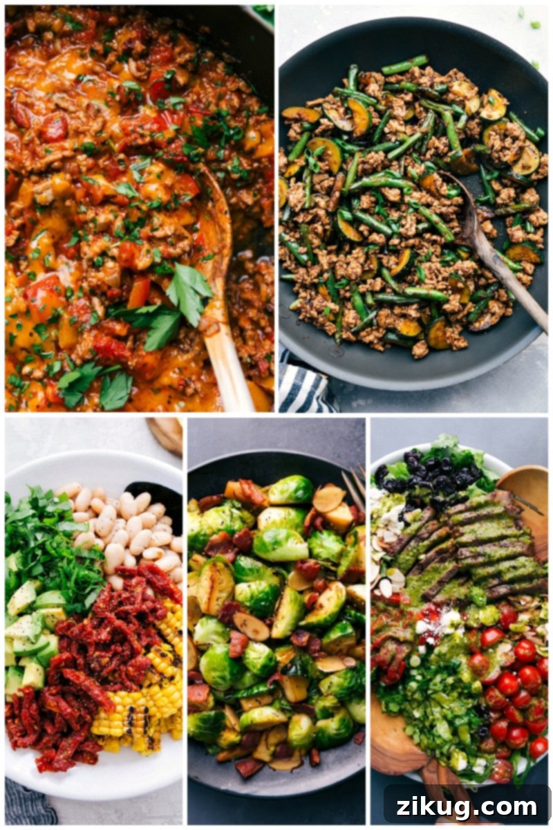 Collage of Keto recipes