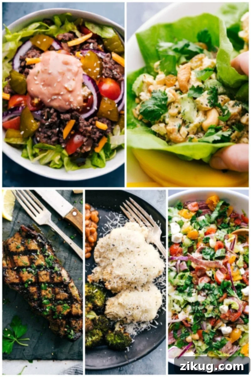 Collage of Keto recipes