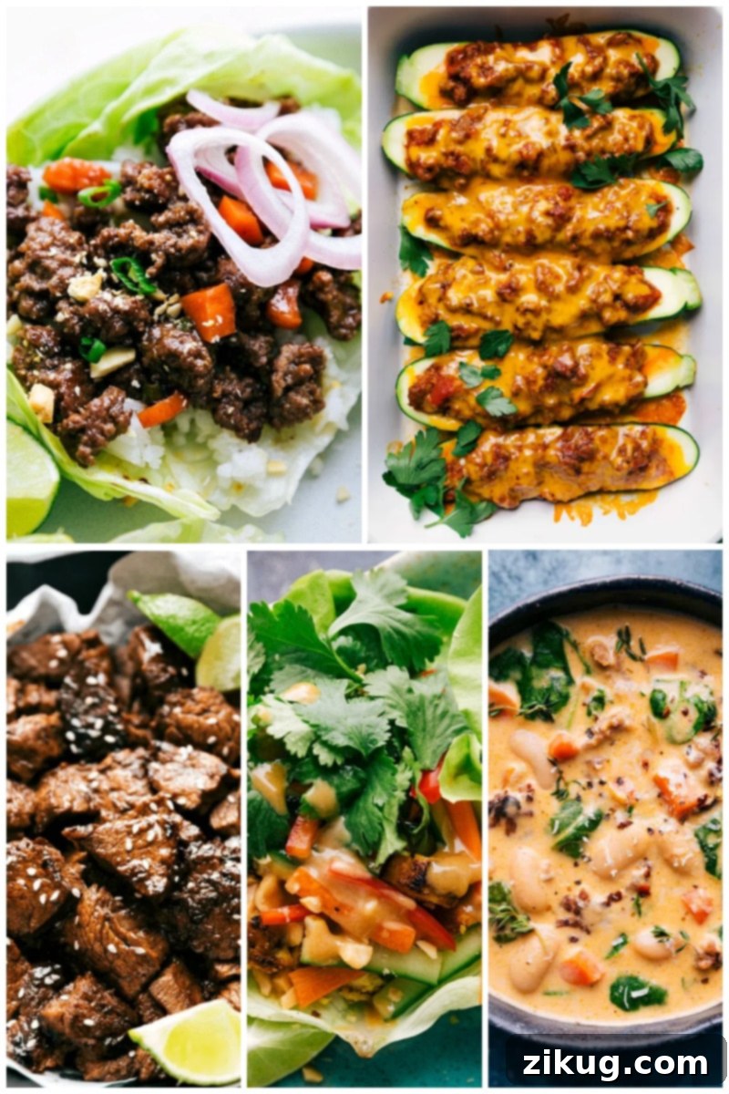 Collage of Keto recipes