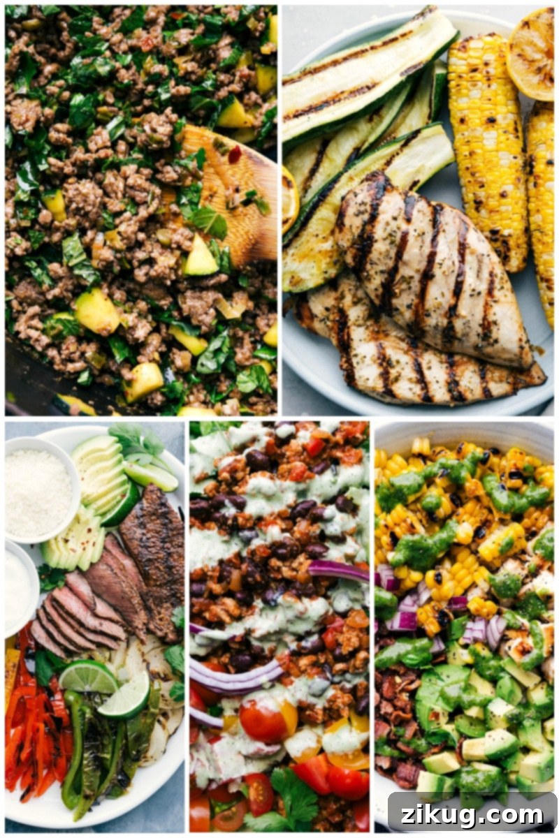 Collage of Keto recipes
