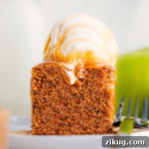 Healthy Apple Cake slice