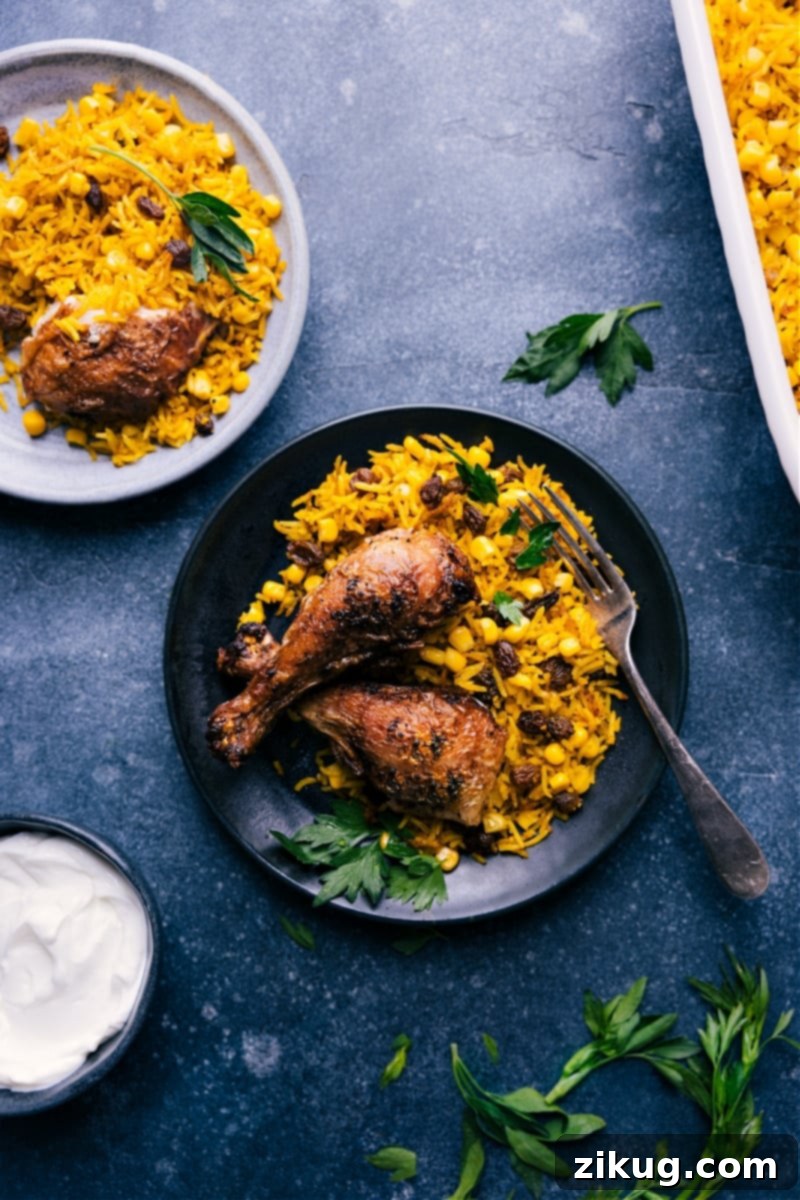 Overhead image of the Yellow Rice