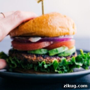 A delicious homemade veggie burger patty on a plate.