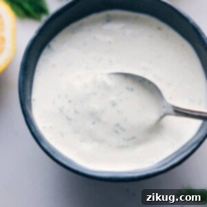 A close-up of the delicious homemade Tartar Sauce in a bowl, ready for serving.