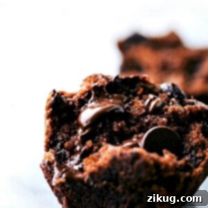 Irresistible Chocolate Banana Muffins 2 Delicious "bakery style" GREEK YOGURT chocolate banana muffins made healthier