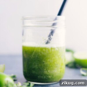 Vibrant Cilantro Lime Vinaigrette 2 Cilantro Lime Dressing in a jar