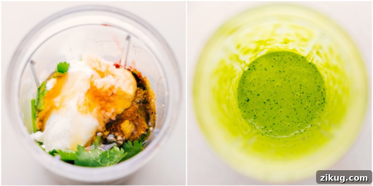 How To Make The Best Dressing For Sweet Potato Black Bean Salad All the dressing ingredients are combined in a blender cup, ready to be processed into a smooth, creamy dressing for the sweet potato black bean salad.