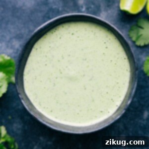 Healthy Cilantro-Lime Sauce