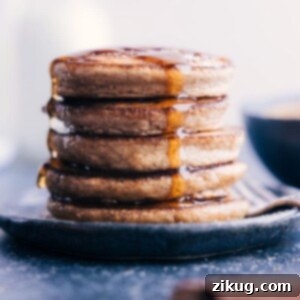 Delicious Applesauce Pancakes, light and fluffy, ready to be served.