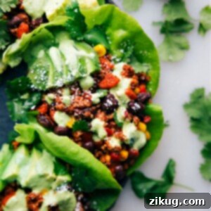 Fiesta Turkey Lettuce Cups 2 A beautifully presented Turkey Lettuce Wrap recipe image, showing the finished meal in crisp lettuce cups, garnished with fresh toppings, inviting viewers to savor this healthy and easy dinner.