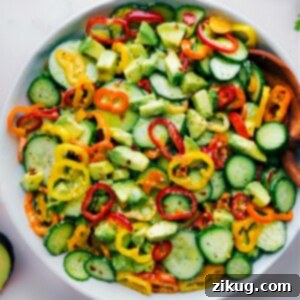 Cucumber Pepper Salad Recipe