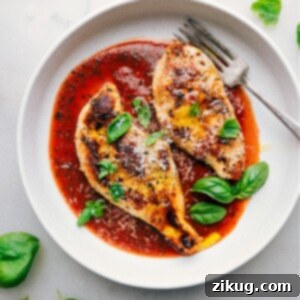 Close-up of Tomato Basil Chicken